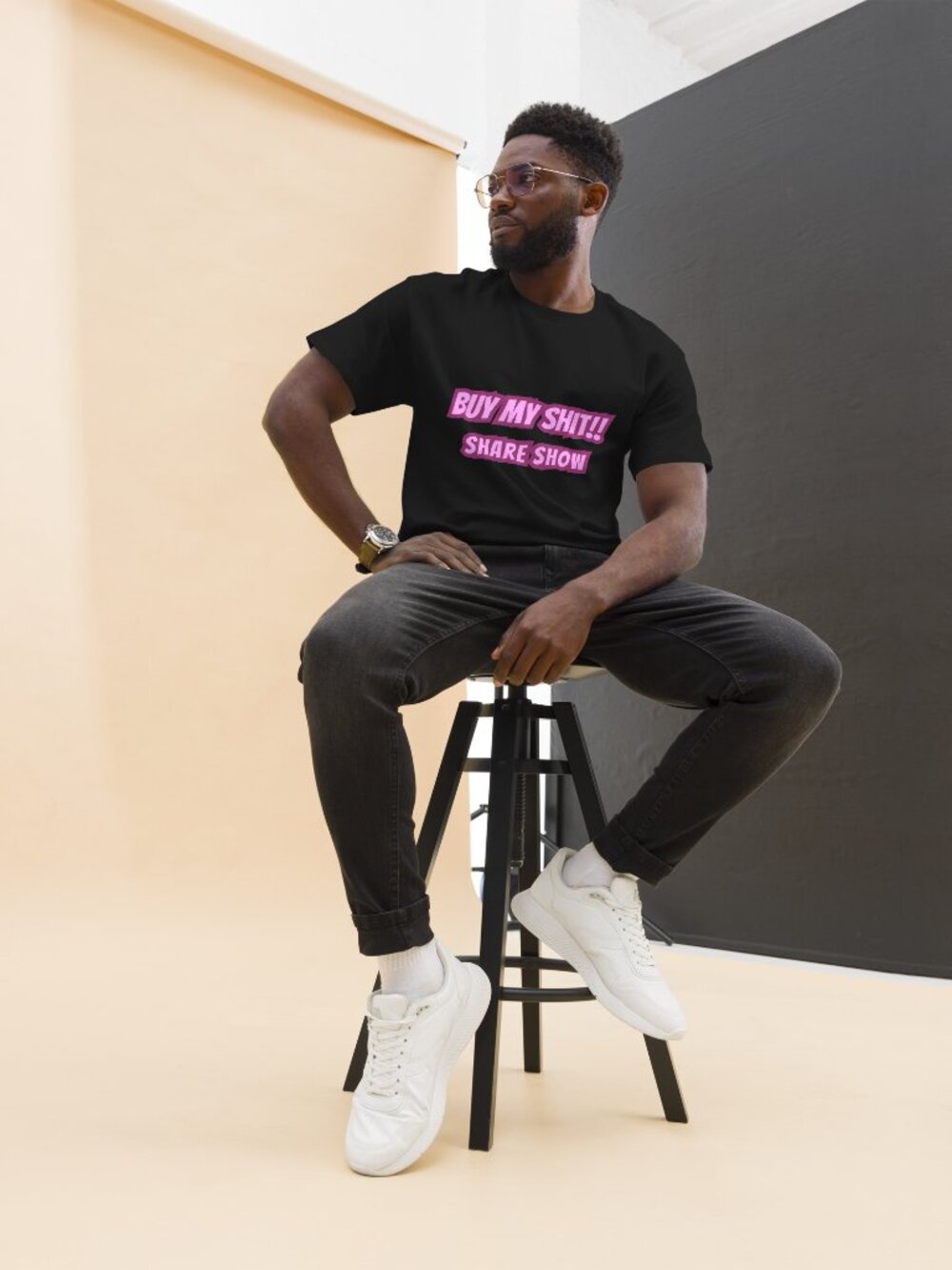 NWT - Sizes S to 3xl Buy My Sh*t Share Show Tee - Support the Struggle - Picture 3 of 7